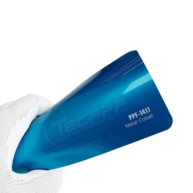 8mil Colour Change Paint Protection Film In Metal Cobalt Lavender Colour With Polymeric Hydrophobic Layer