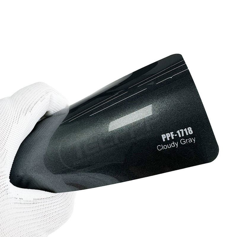 PPF-1718 Cloudy Gray Colour Ppf Car Protection 8mil Colour Change Paint Protection Film