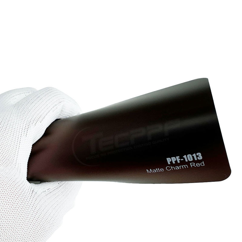 Matte Charm Red Colored Ppf Wrap 8mil Colour Change Paint Protection Film