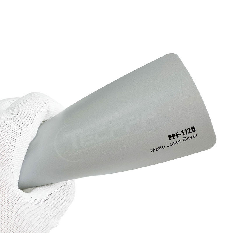 Polymeric Hydrophobic Matte Laser Silver Colour 8mil Colour Change Paint Protection Film Heat Healing