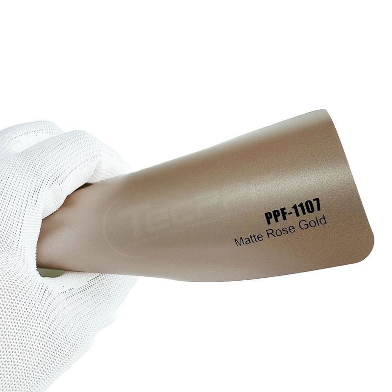 Matte Rose Gold Colour 8mil Thickness Colour Change Paint Protection Film 1.52x16m / 60inchx53ft