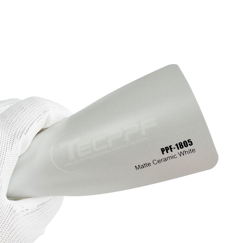 Polymeric Hydrophobic Layer Matte Ceramic White Colour 8mil Colour Change Paint Protection Film 1.52x16m / 60inchx53ft