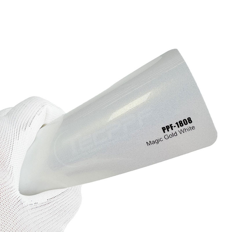 8mil Colour Change Paint Protection Film Magic Gold White Colour 1.52x16m / 60inchx53ft Heat Healing 60inchx53ft