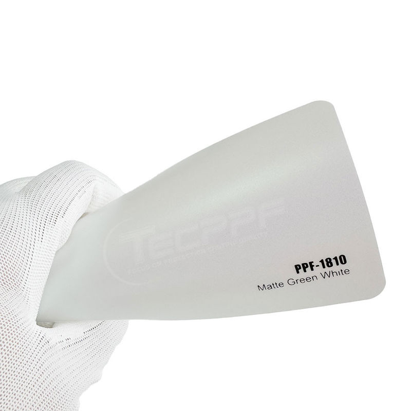 Matte Green White Colour Change Paint Protection Film With 8 Mil Thickness And Polymeric Hydrophobic Layer