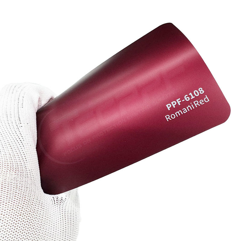PPF-6108 Romani Red Color Ppf Film Abrasion-Resistant