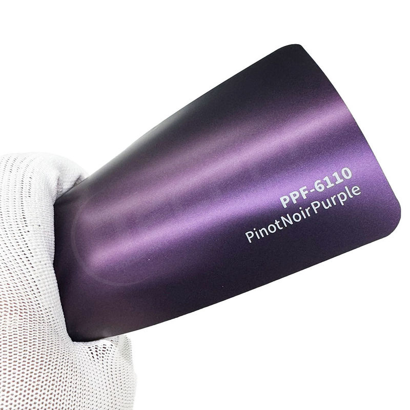 60 inch x 53 ft PPF-6110 Pinot Noir Purple Color Paint Protection Film stain-resistant