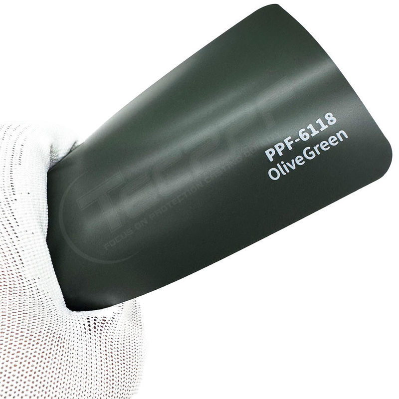 PPF-6118 Olive Green 8 Mil Color Paint Protection Film high performance