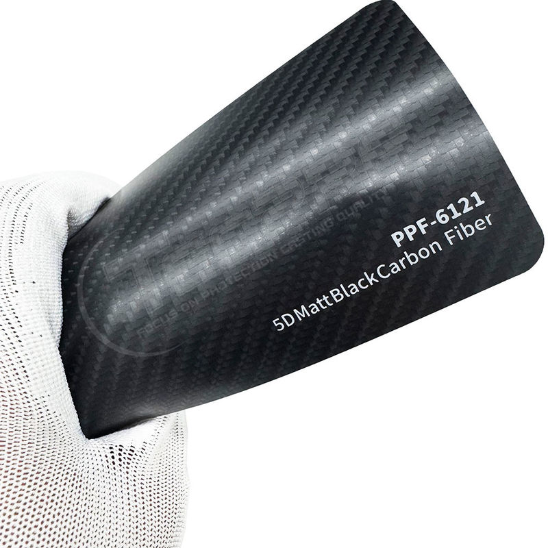 PPF-6121 Matte Black Carbon Fiber Paint Protection Film 8mil Color PPF