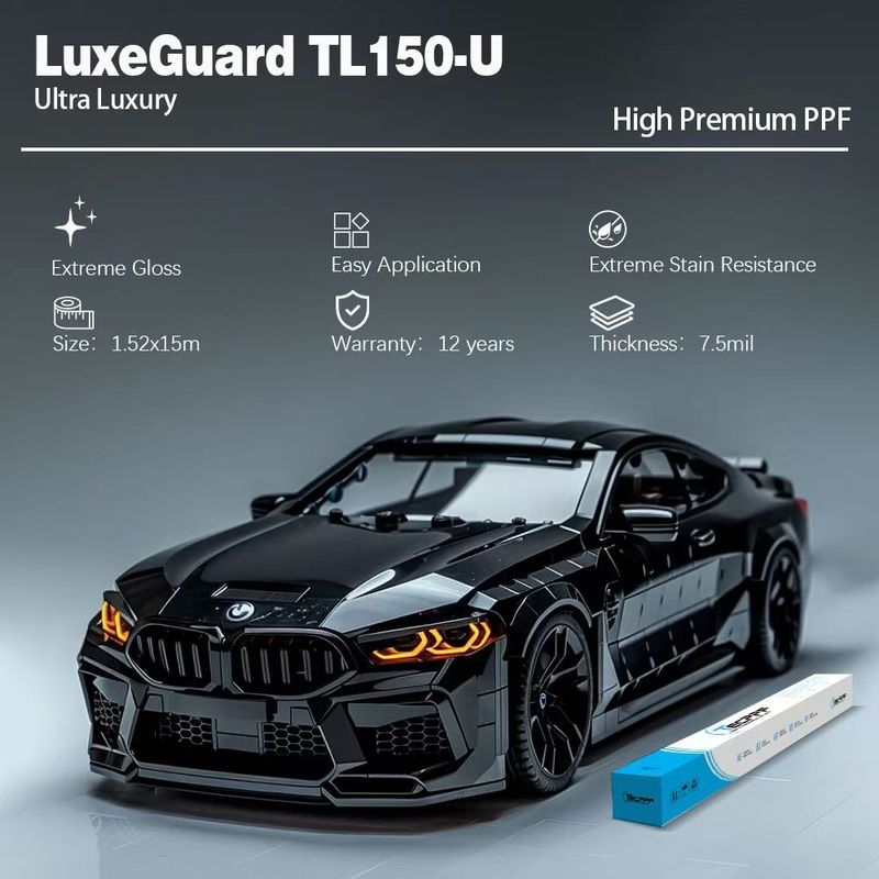 7.5 Mil TL150-U Extreme Glossy Ppf Anti Fouling Paint Protection Film For Car