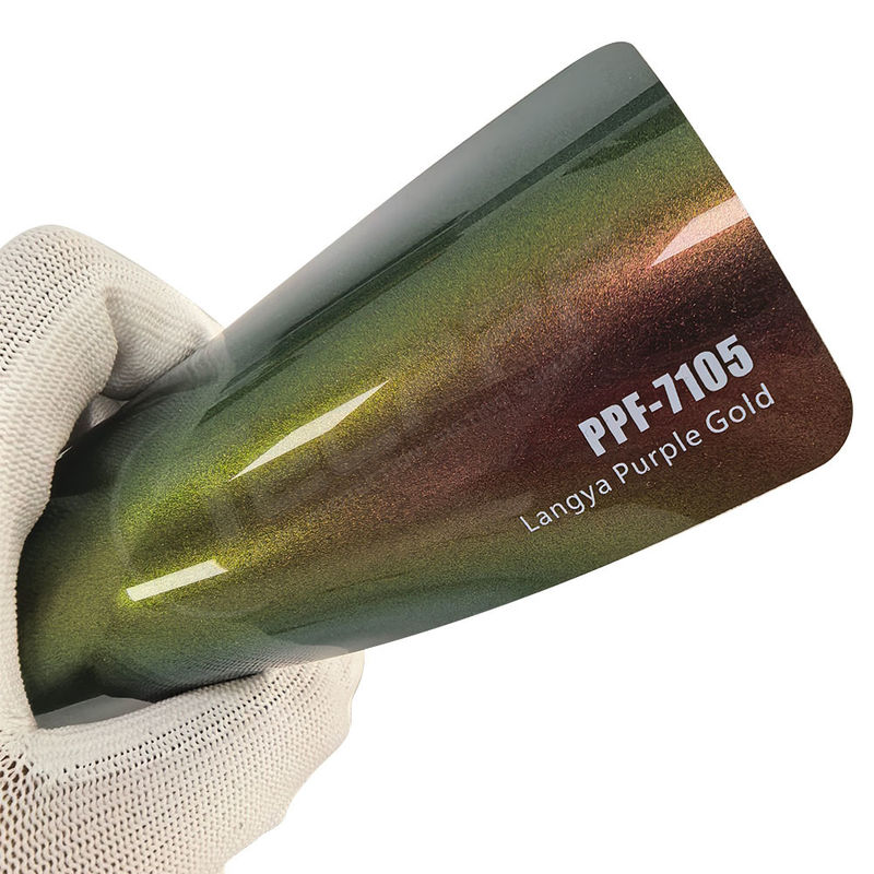 PPF-7105 Langya Purple Gold Color Paint Protection Film For Car Scratch