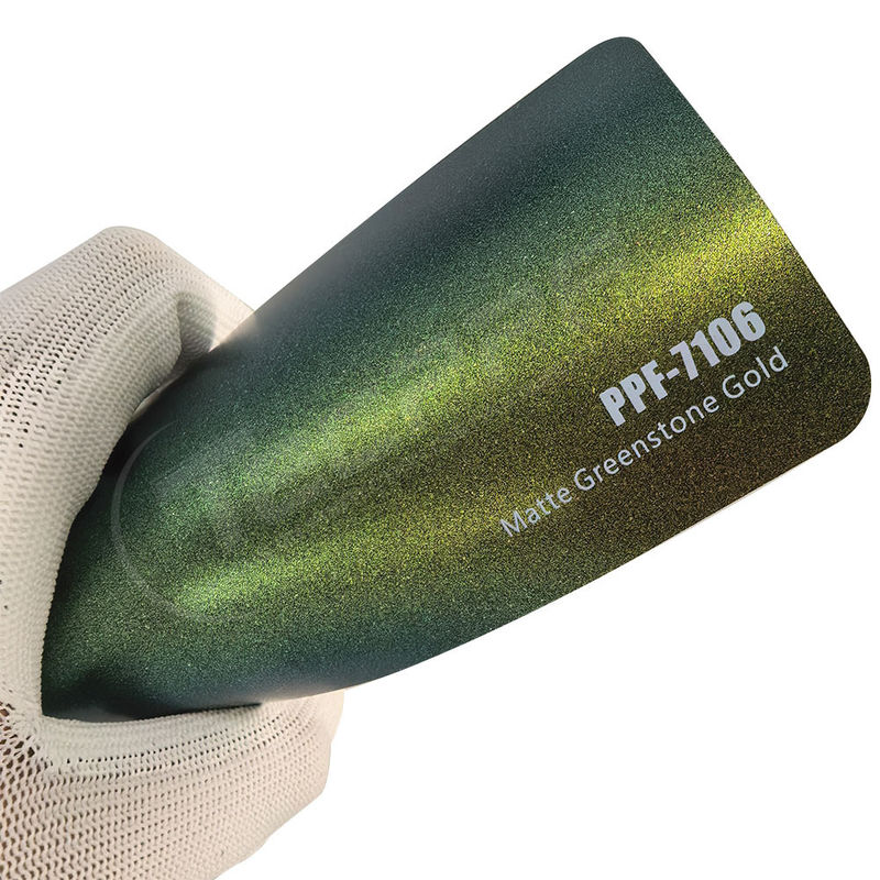 PPF-7106 Matte Greenstone Gold Color Paint Protection Film For Car Scratch