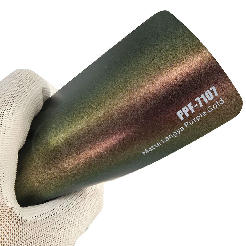 PPF-7107 Matte Langya Purple Gold Color Paint Protection Film For Car Scratch