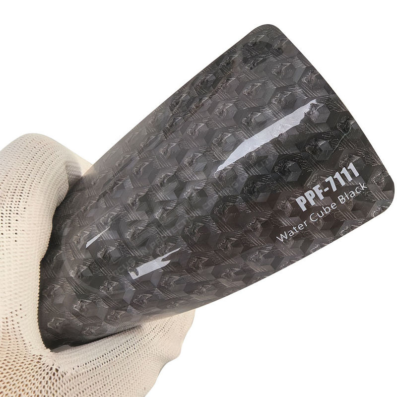 PPF-7111 Water Cube Black Color Paint Protection Film For Car Scratch