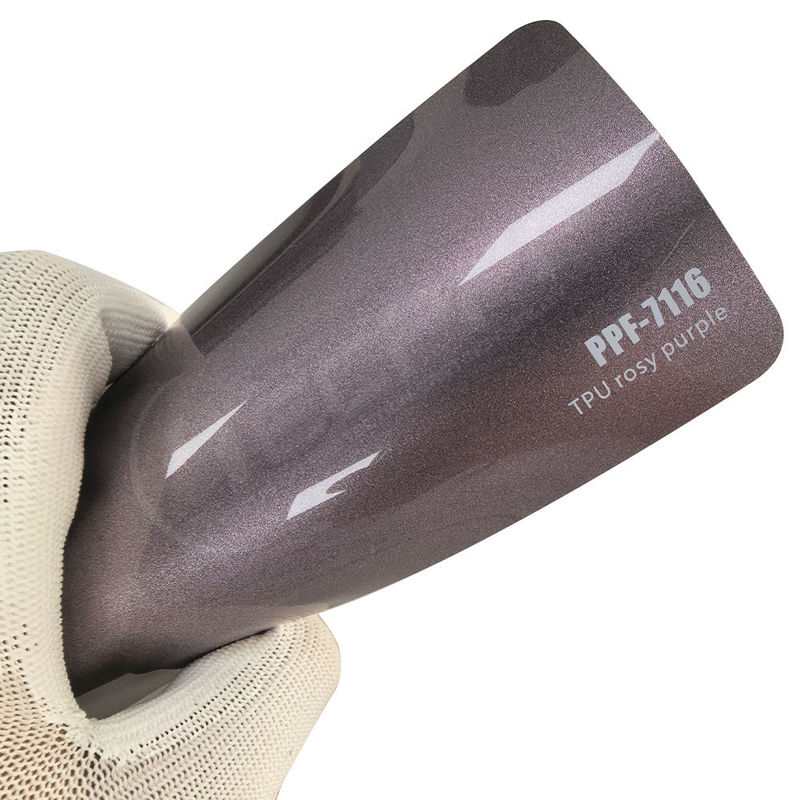 PPF-7116 Rosy Purple Color Paint Protection Film For Car Scratch