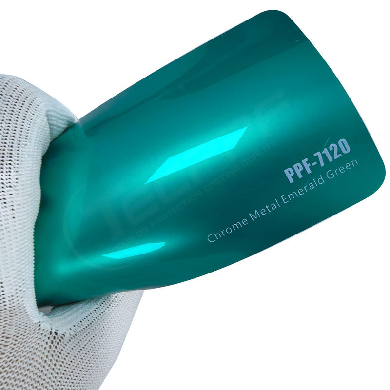 PPF-7120 Chrome Metal Emerald Green Color Paint Protection Film For Car Scratch