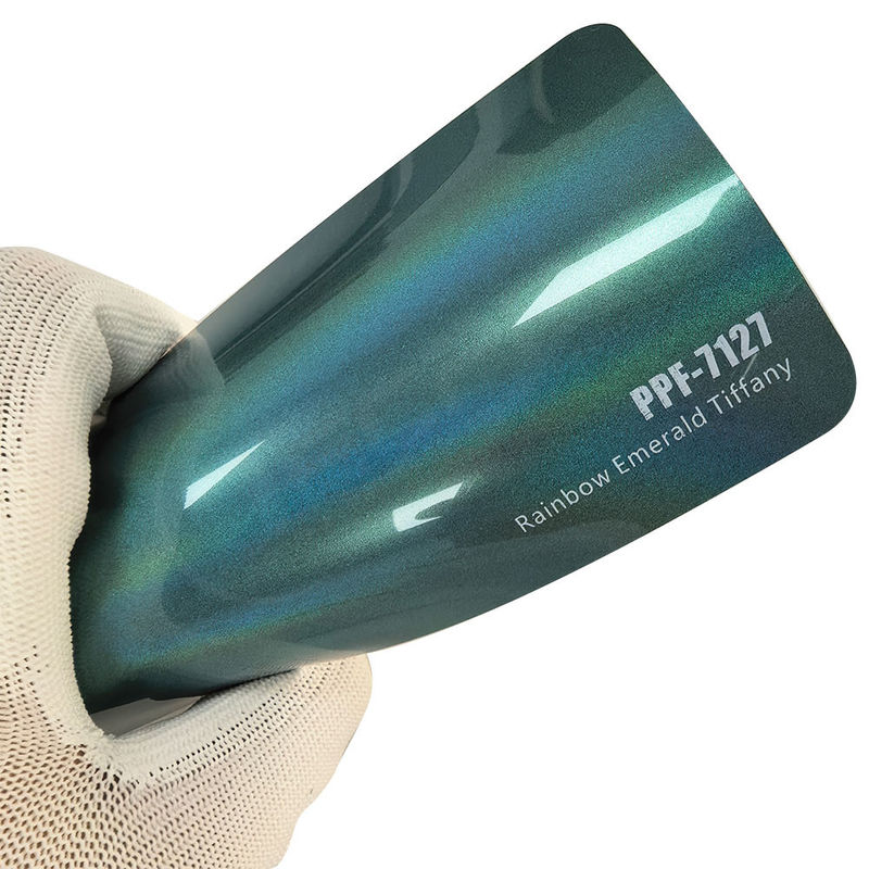 PPF-7127 Rainbow Emerald Blue Color Paint Protection Film For Car Scratch