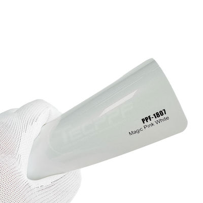 1.52x16m / 60inchx53ft Magic Pink White Colour 8mil Colour Change Paint Protection Film featuring Ashland Glue