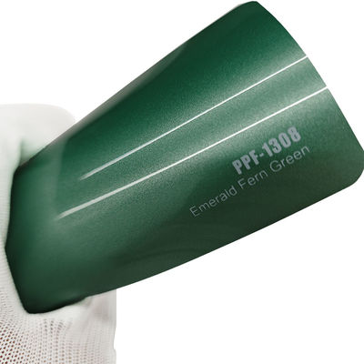 flexible PPF-1308 Emerald Fern Green Color Paint Protection Film 1.52x16m